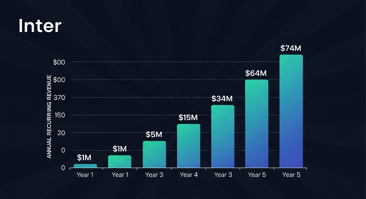 ARR growth chart year over year